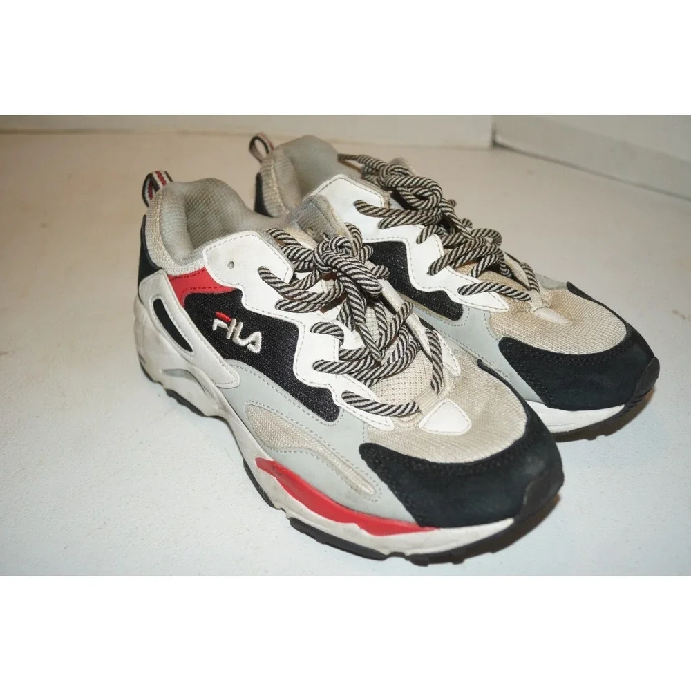 Fila Women's Ray Tracer White Running Sneakers Size 7.5